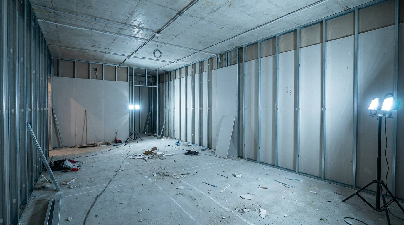 Vor der Sanierung: Trockenbau Innenausbau